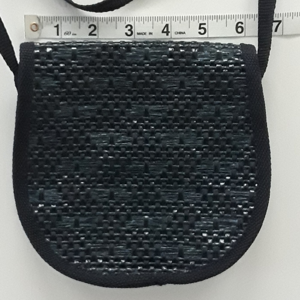 Rodolfo Navy Braided Crossbody Purse - Picture 5 of 8